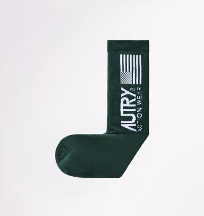 Calcetines Autry Tenis Club Hombre Verde | AUM3RQH