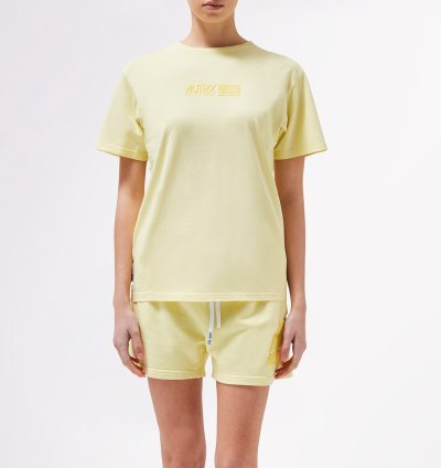 Camiseta Autry Matchpoint Mujer Amarillo | PECBXC7