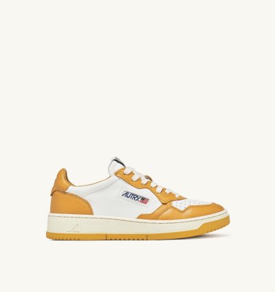 Zapatillas Autry Medalist Low Hombre Blancas Amarillo | 7Q54JFJ