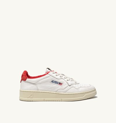 Zapatillas Autry Medalist Low Hombre Blancas Rojas | HRR8XLI