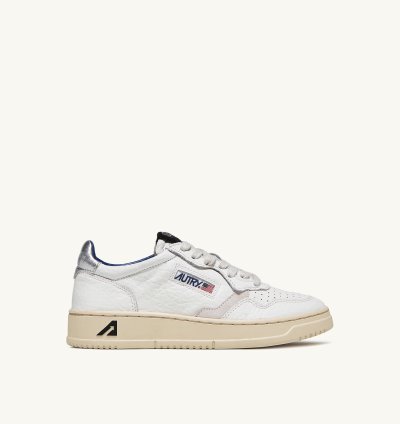 Zapatillas Autry Medalist Low Hombre Blancas Plateadas | K4NSEEE