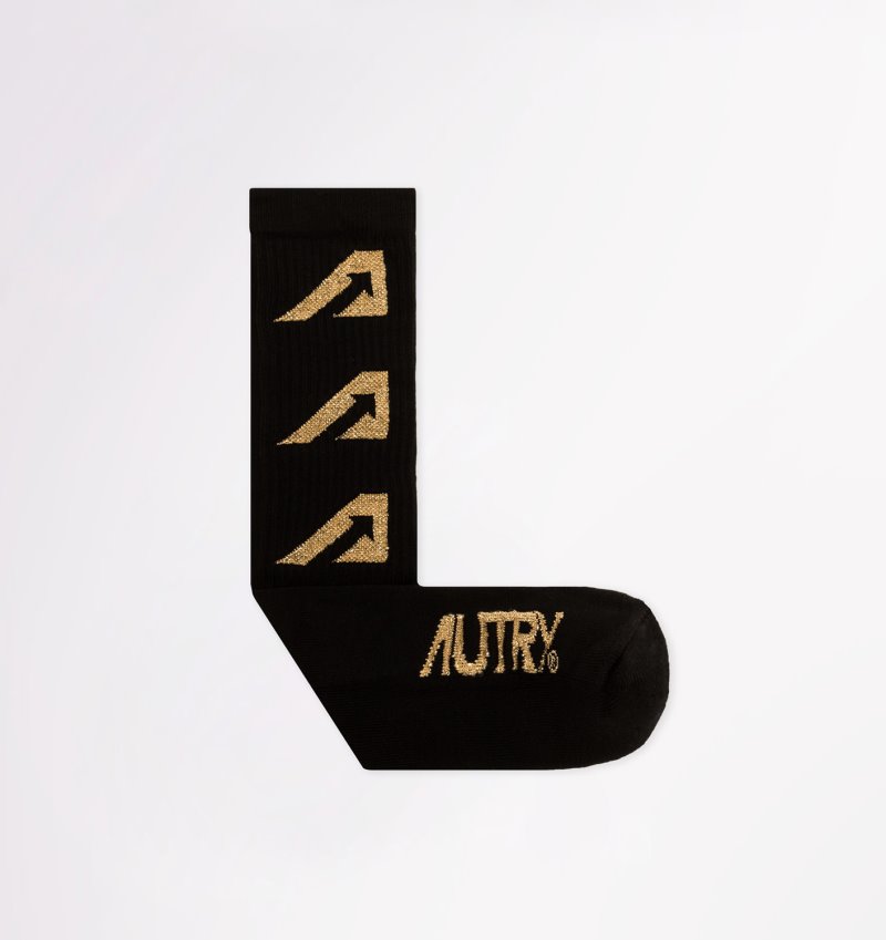 Calcetines Autry Gold Club Mujer Negras | C6EMEA3