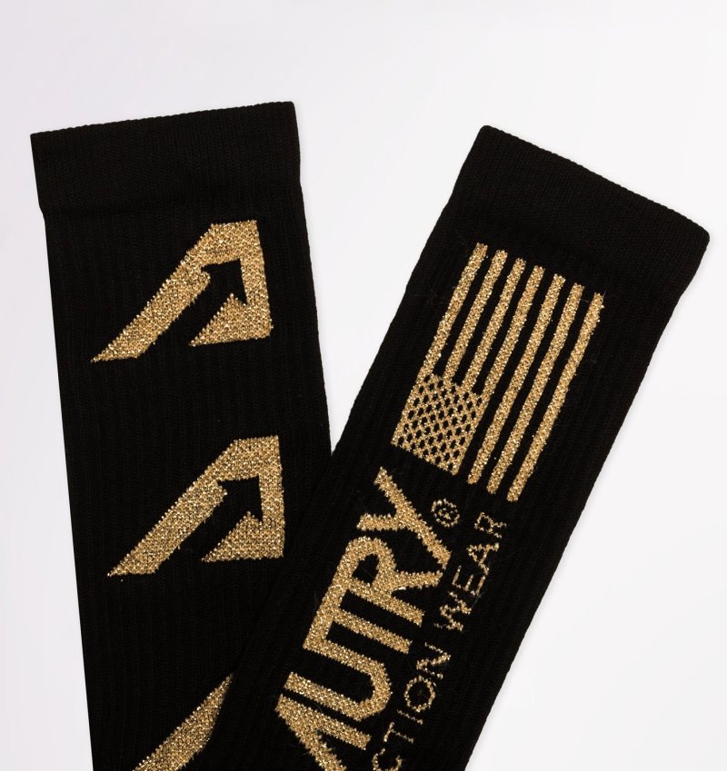 Calcetines Autry Gold Club Mujer Negras | C6EMEA3