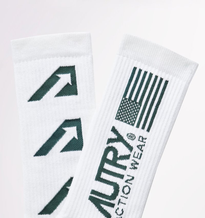 Calcetines Autry Tenis Club Hombre Blancas | LIC63BW