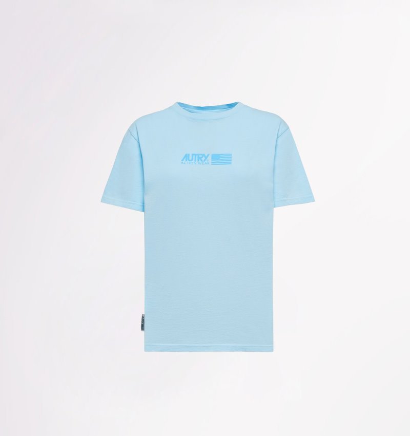 Camiseta Autry Matchpoint Mujer Azules Claro | LM8OV7M