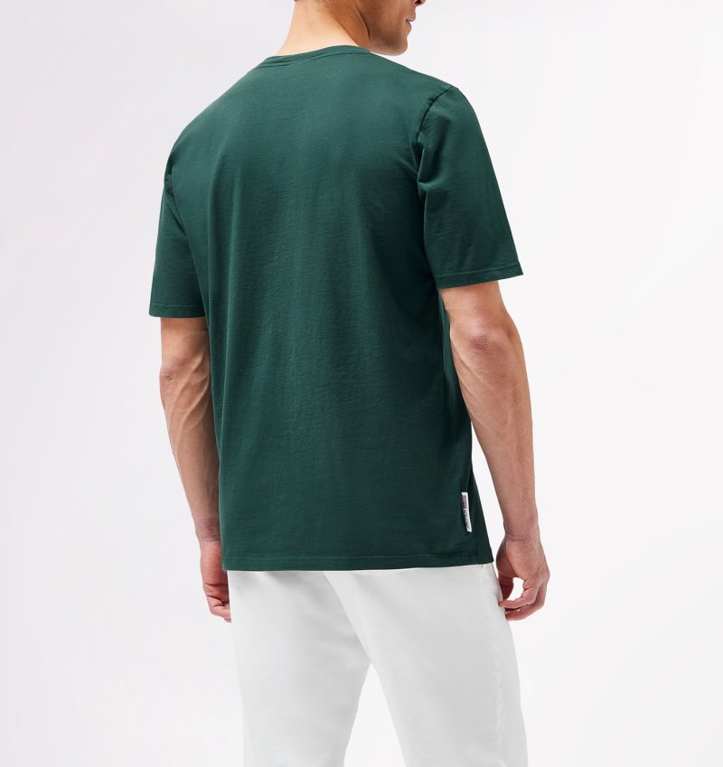 Camiseta Autry Tenis Club Badge Hombre Verde | EJTN053