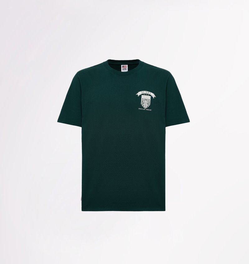 Camiseta Autry Tenis Club Badge Hombre Verde | EJTN053