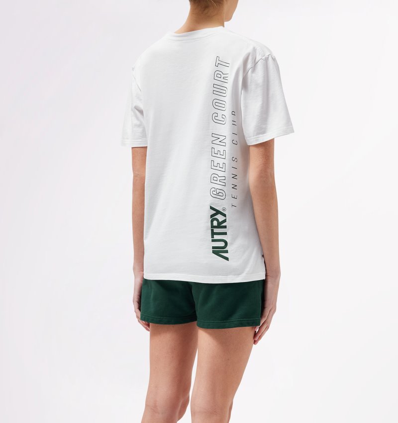 Camiseta Autry Tenis Club Court Mujer Blancas | 82U6EFG