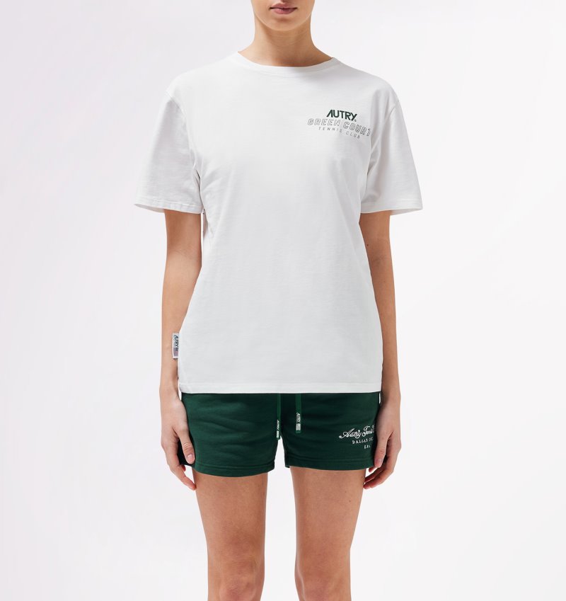 Camiseta Autry Tenis Club Court Mujer Blancas | 82U6EFG