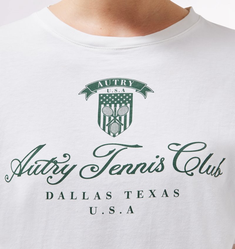 Camiseta Autry Tenis Club Mujer Blancas | JZQY1J4