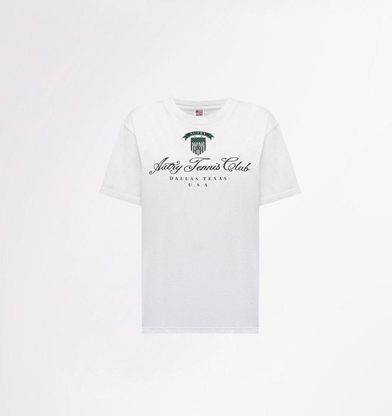 Camiseta Autry Tenis Club Mujer Blancas | JZQY1J4