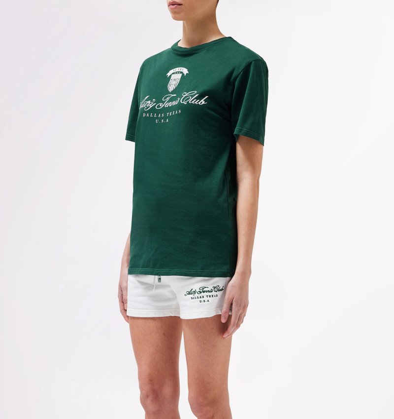 Camiseta Autry Tenis Club Mujer Verde | 6YM5KB4