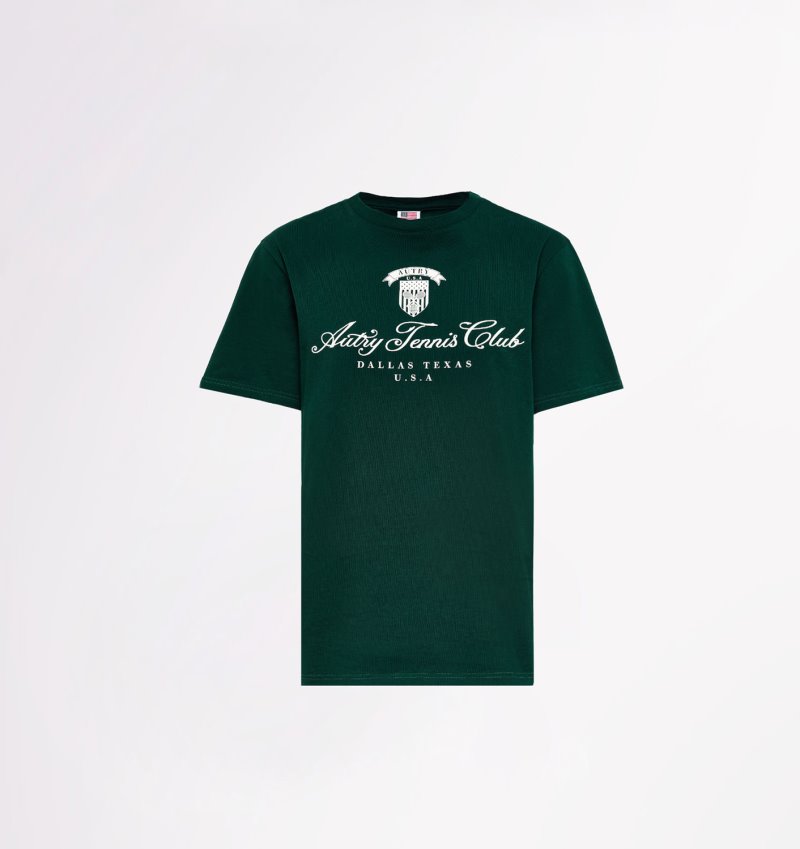 Camiseta Autry Tenis Club Mujer Verde | 6YM5KB4