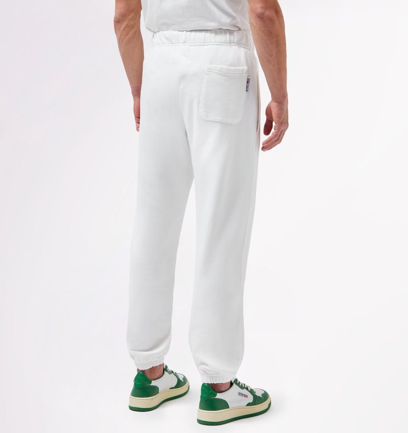 Pantalones Autry Iconic Logo Hombre Blancas | 09S85ID