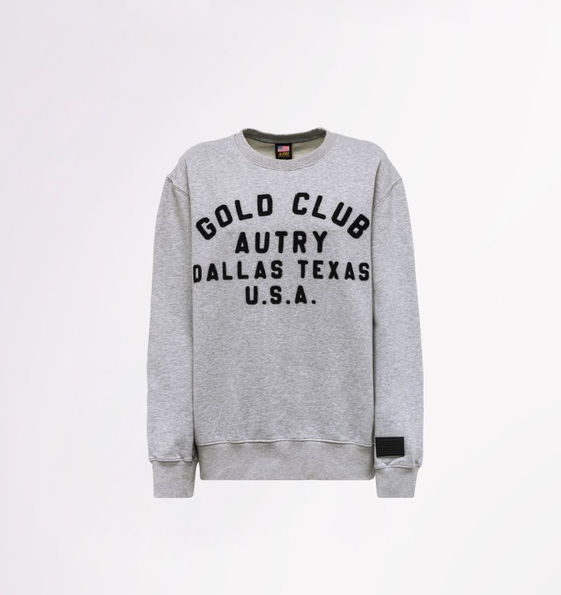 Sudaderas Autry Dallas Crew Neck Mujer Gris | ZUNLX6N