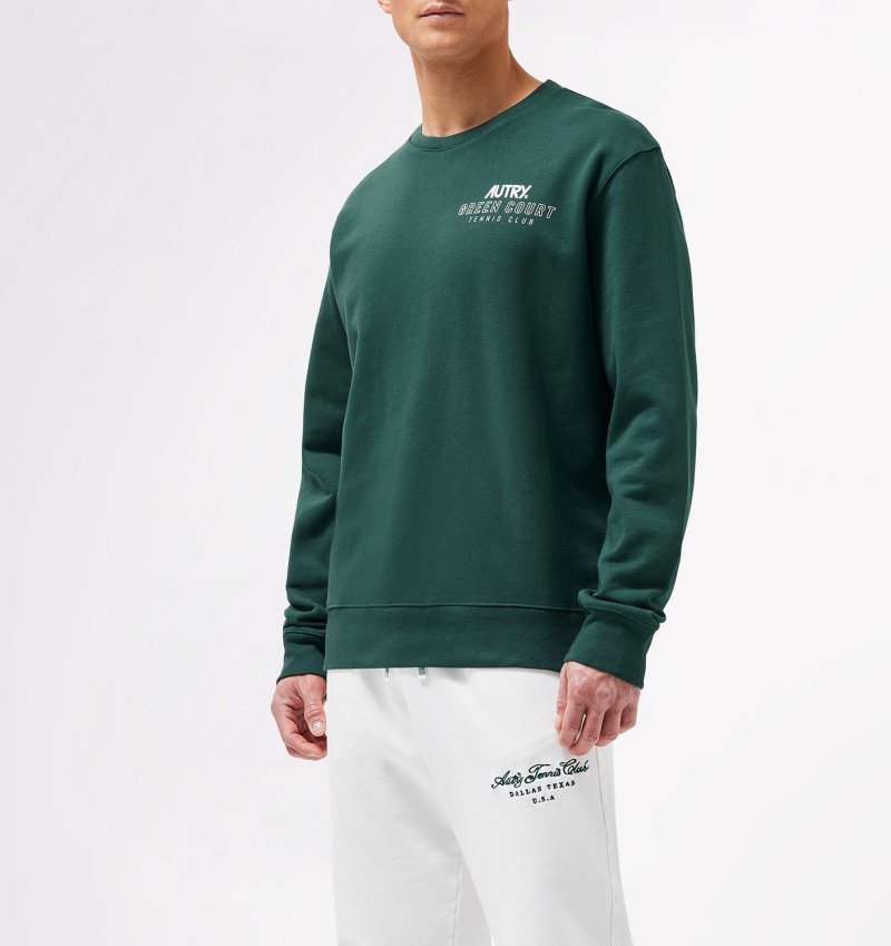 Sudaderas Autry Tenis Club Court Hombre Verde | TAINZYE