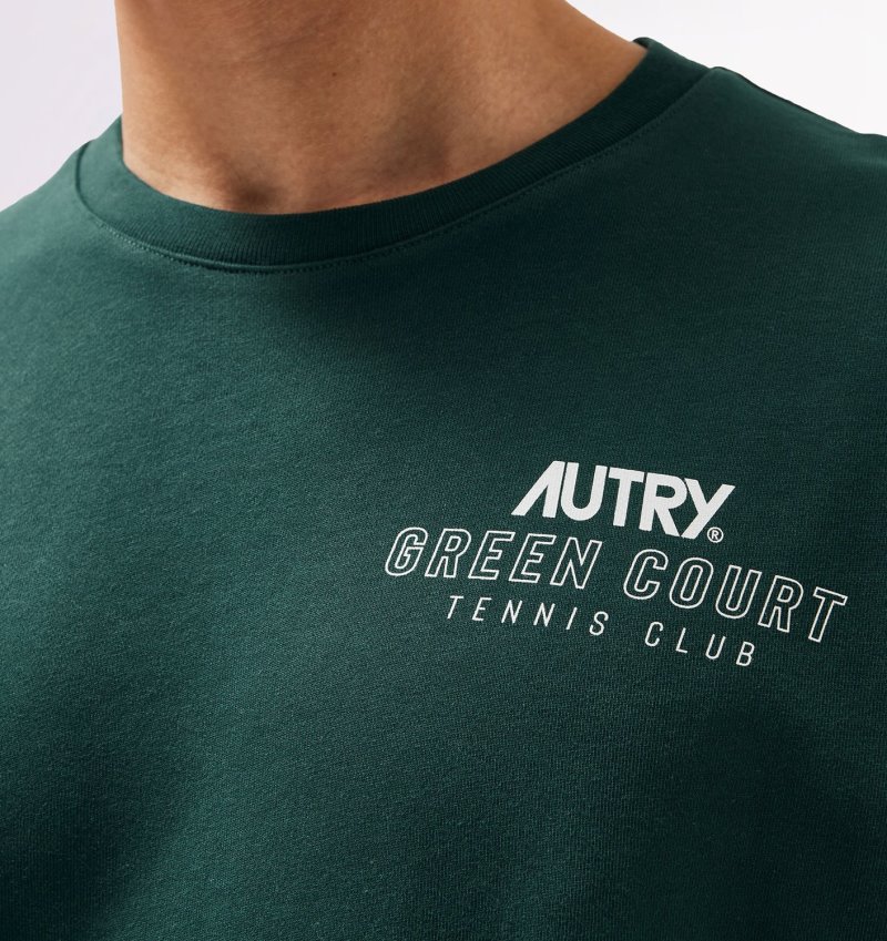 Sudaderas Autry Tenis Club Court Hombre Verde | TAINZYE