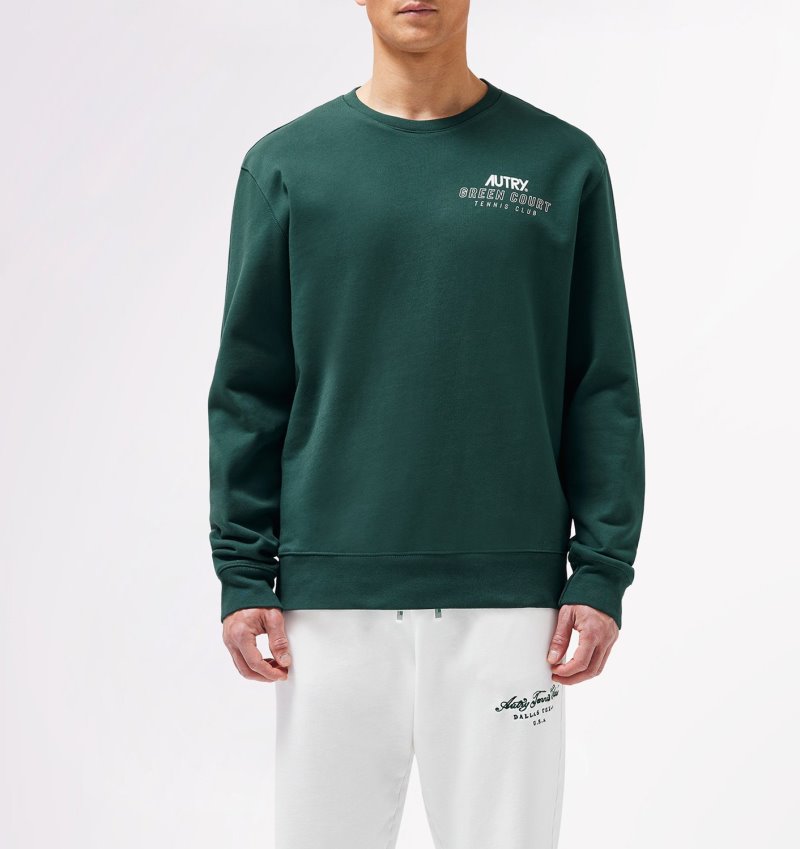 Sudaderas Autry Tenis Club Court Hombre Verde | TAINZYE