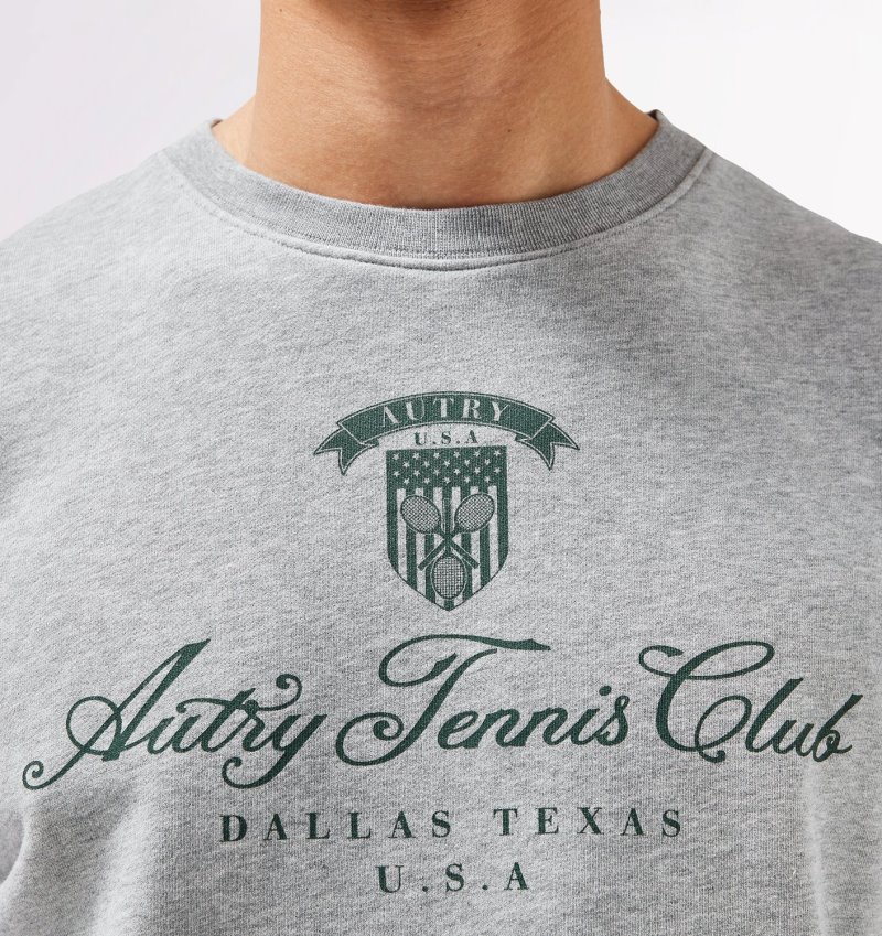 Sudaderas Autry Tenis Club Hombre Gris | AKIYMSX