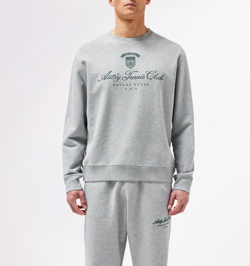 Sudaderas Autry Tenis Club Hombre Gris | AKIYMSX