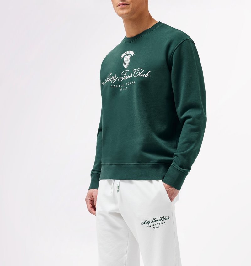 Sudaderas Autry Tenis Club Hombre Verde | 2LXBLAT