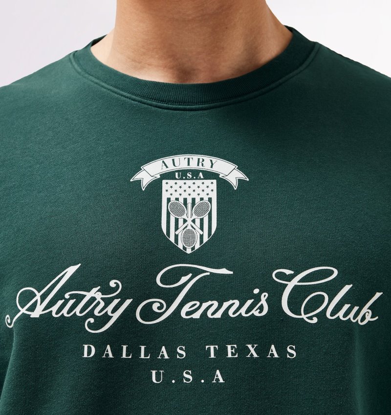 Sudaderas Autry Tenis Club Hombre Verde | 2LXBLAT