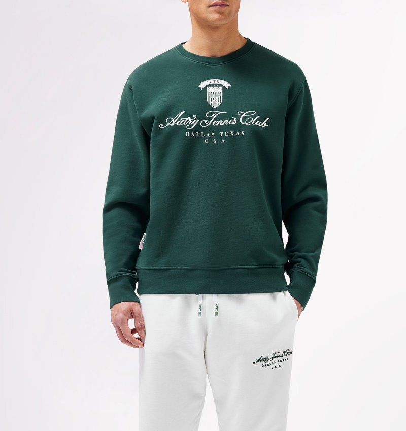 Sudaderas Autry Tenis Club Hombre Verde | 2LXBLAT