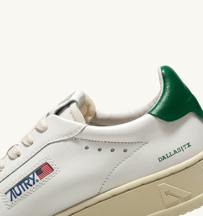 Zapatillas Autry Dallas Low Hombre Blancas Verde | QFPH1FL